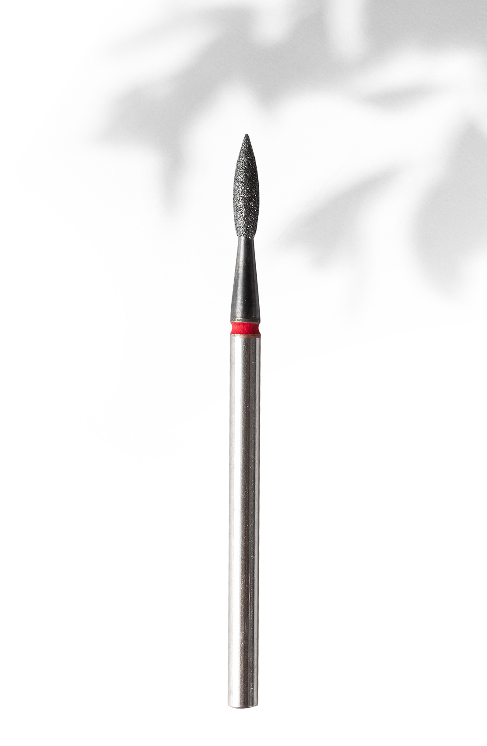 freza-diamantata-rosie SOFT FLAME SHAPE BLACK COATED 0.18 MM - Image 1